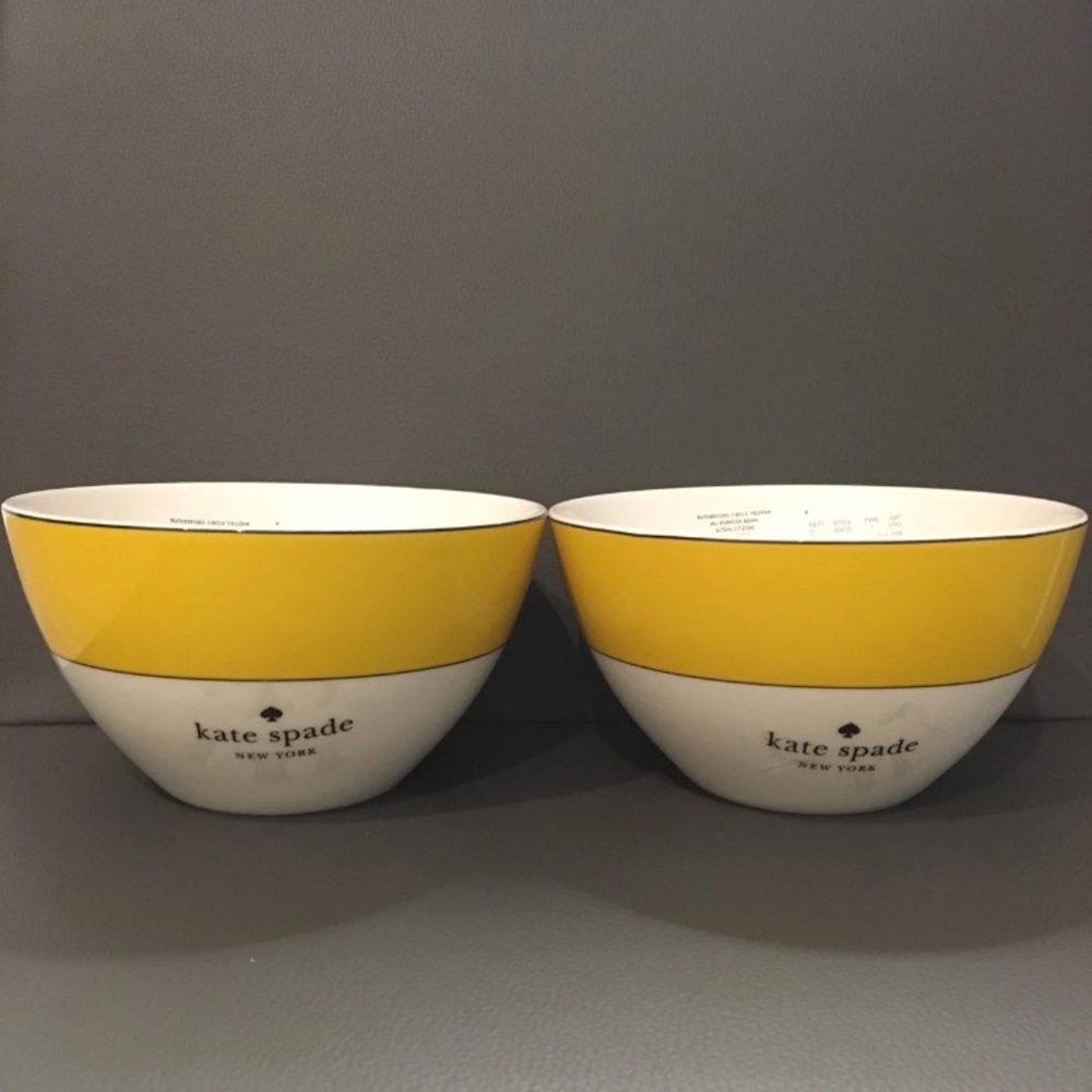 Kate Spade Yellow Bowls